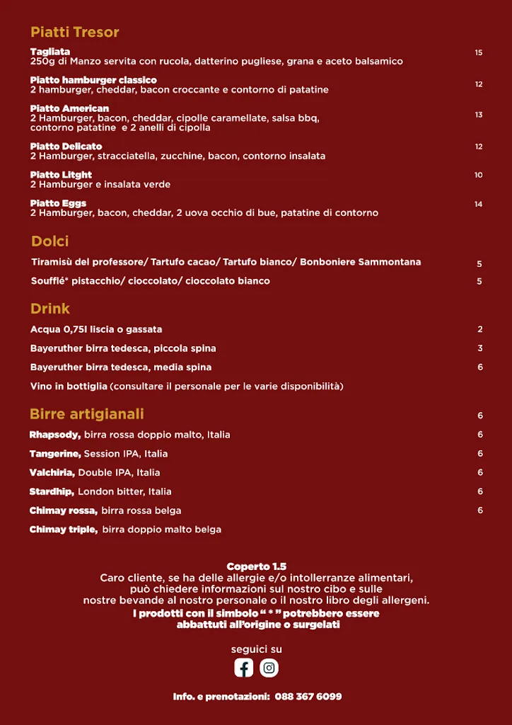 Menu_Tresor pizzeria napoletana, burger, cocktail_Spinazzola_image_3