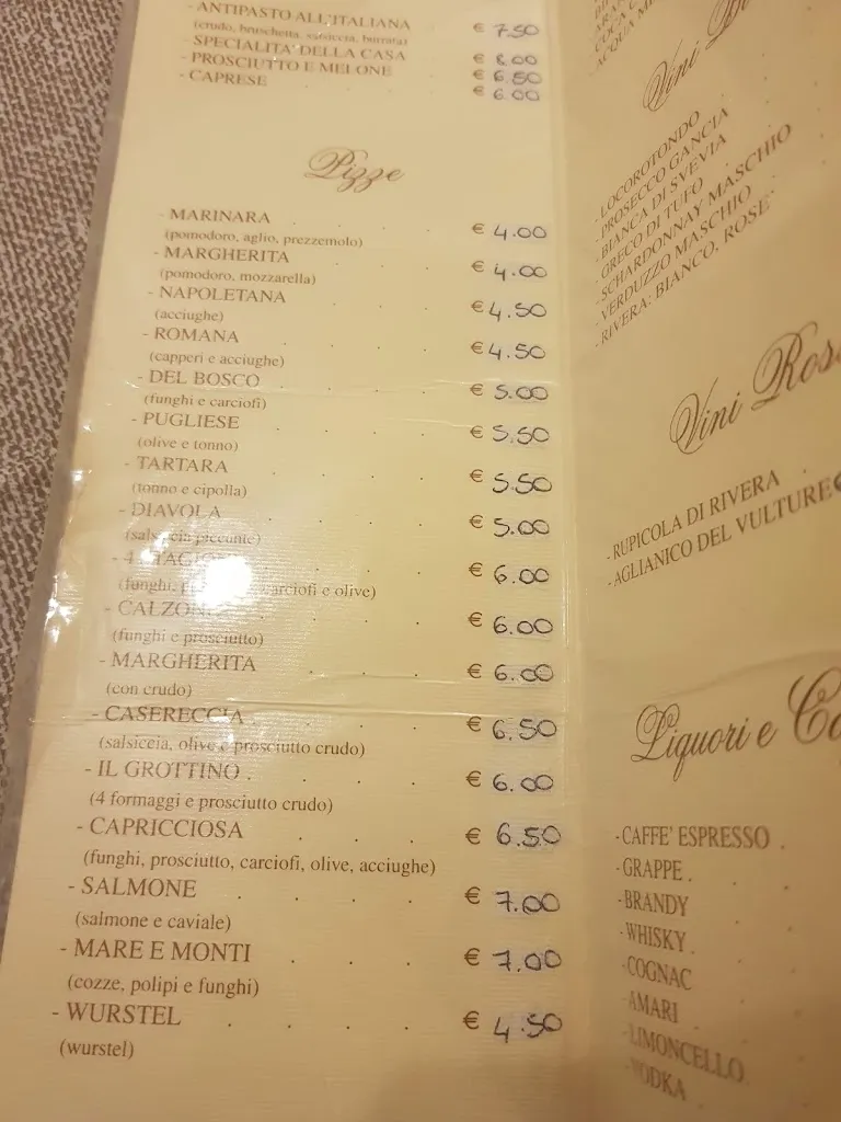 Menü_Il Grottino_Spinazzola_Bild_1