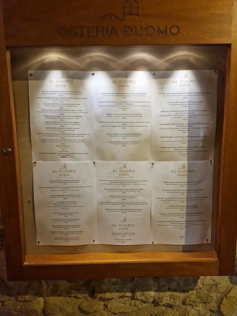 Menu_Osteria Al Duomo_Vieste_image_2