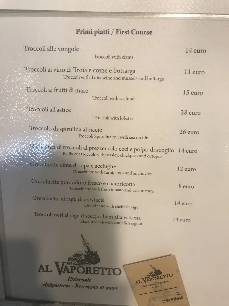 Menu_Al Vaporetto Antipasteria Troccoleria di Mare_Vieste_image_2