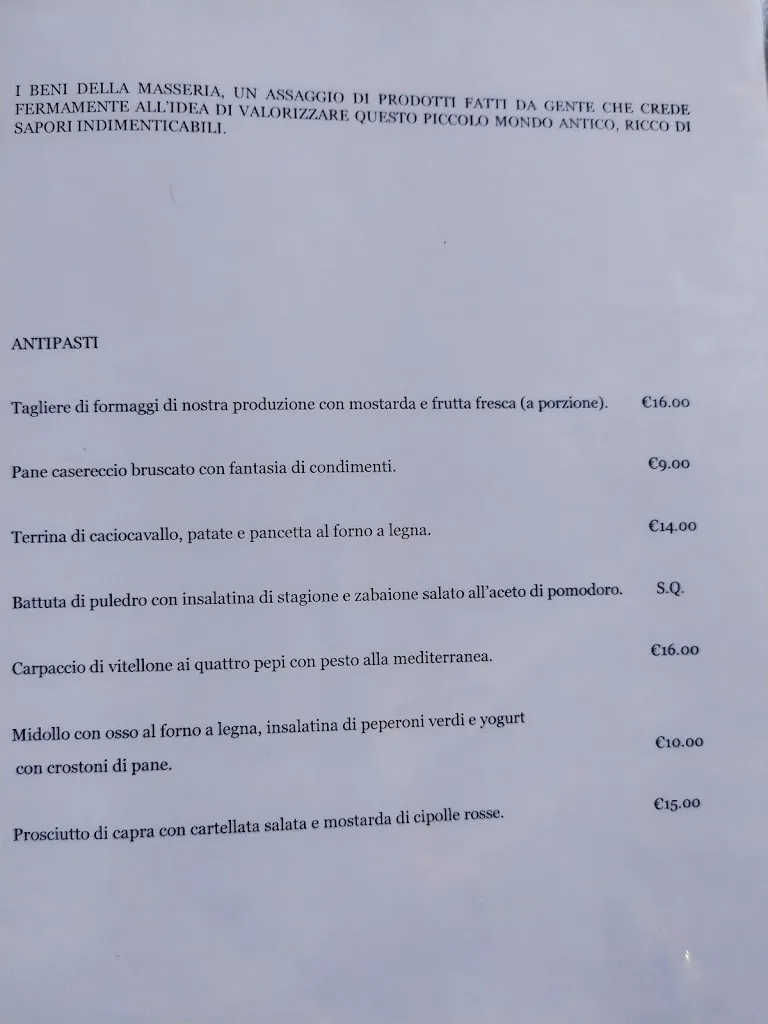 Menu_Masseria San Salvatore_Vieste_image_3