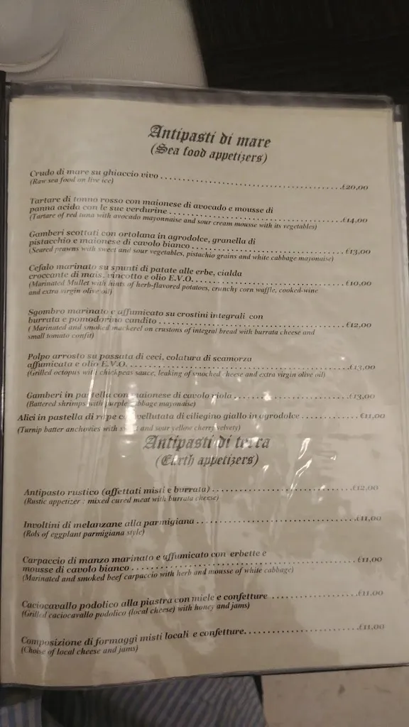 Menu_Ristorante Osteria Degli Archi Di Vescera Michele_Vieste_image_4
