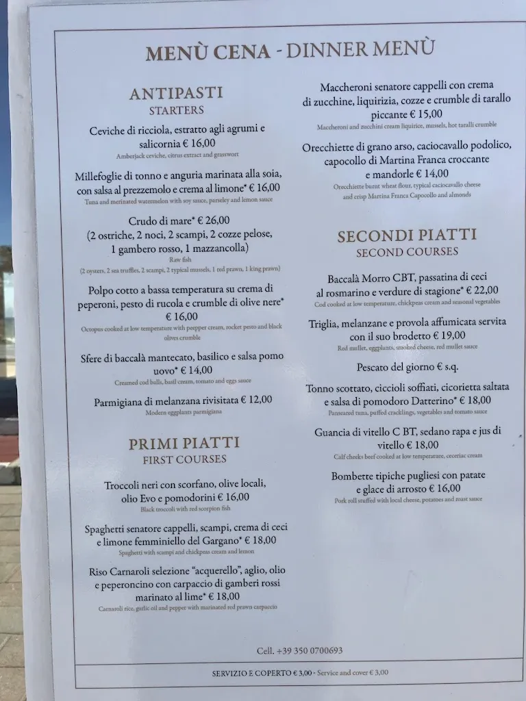 Menu_RISTORANTE LIDO VESTA_Vieste_immagine_1