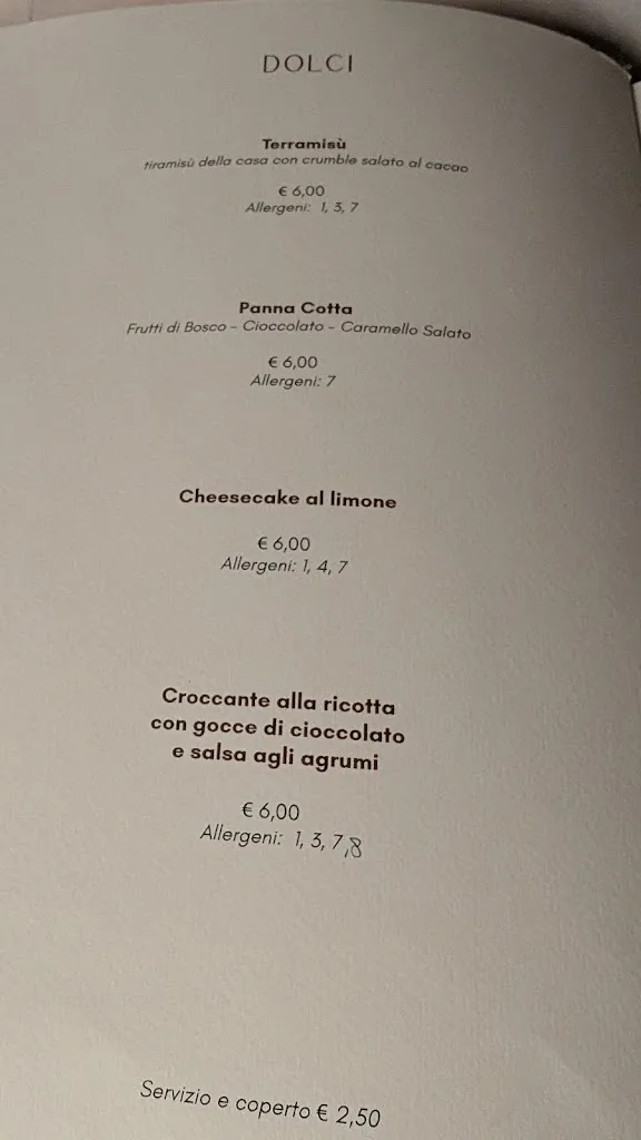 Menu_Chalet Degli Ulivi_Vieste_immagine_1