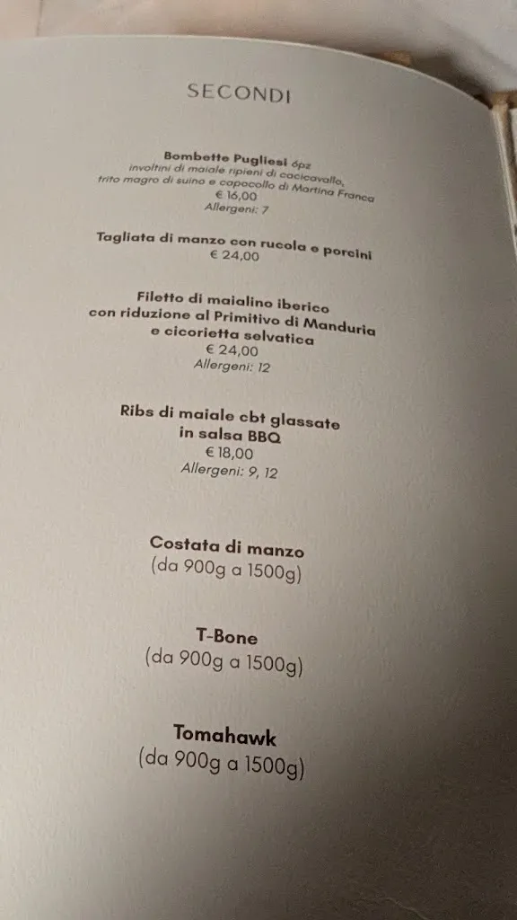 Menu_Chalet Degli Ulivi_Vieste_immagine_3