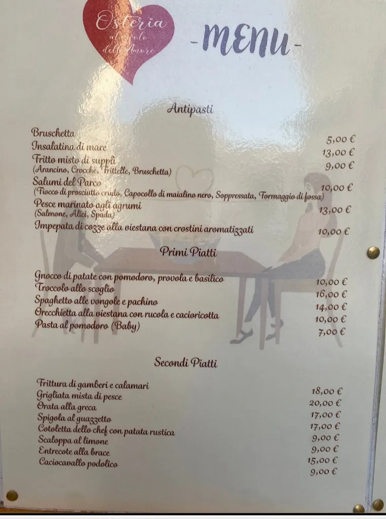Menu_Osteria Al Vicolo dell'Amore_Vieste_immagine_2