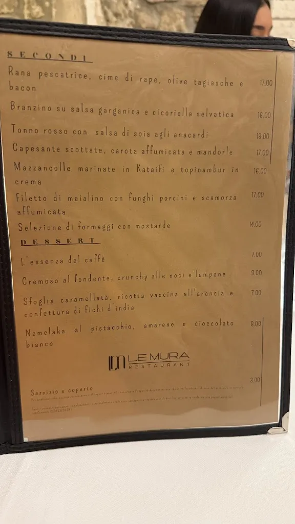 Menu_Le Mura Restaurant Vieste_Vieste_image_3