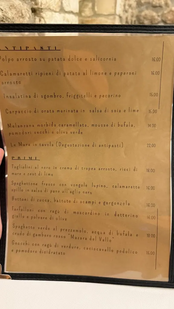 Menu_Le Mura Restaurant Vieste_Vieste_image_4
