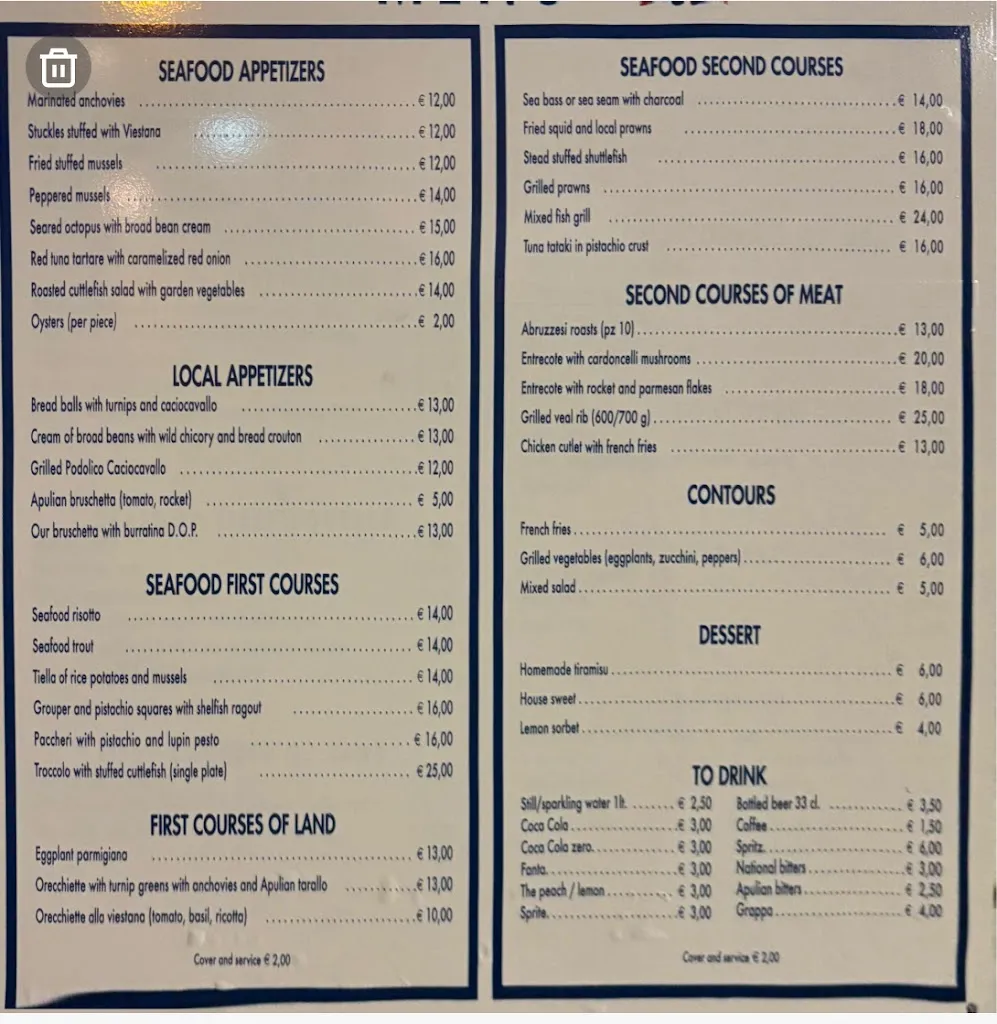 Menu_Trattoria La Galea_Vieste_image_1