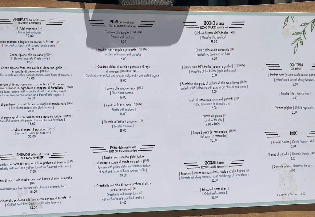 Menu_Trattoria La Galea_Vieste_image_4