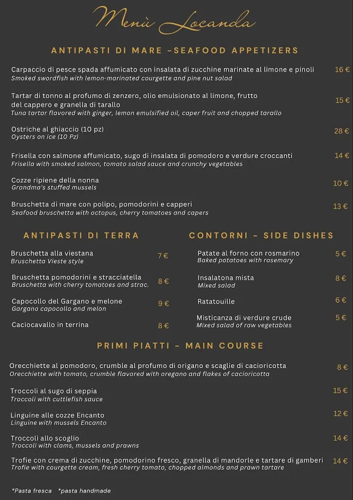 Menu_Encanto Ristorante & Enoteca_Vieste_image_2
