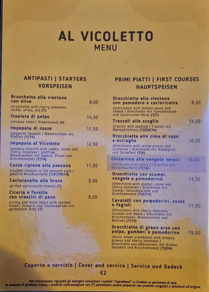 Menu_Al Vicoletto_Vieste_image_1