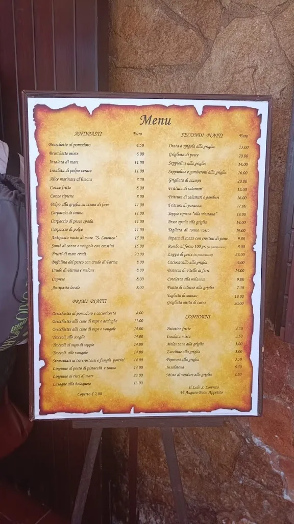 Menu_RISTORANTE SAN LORENZO_Vieste_immagine_2