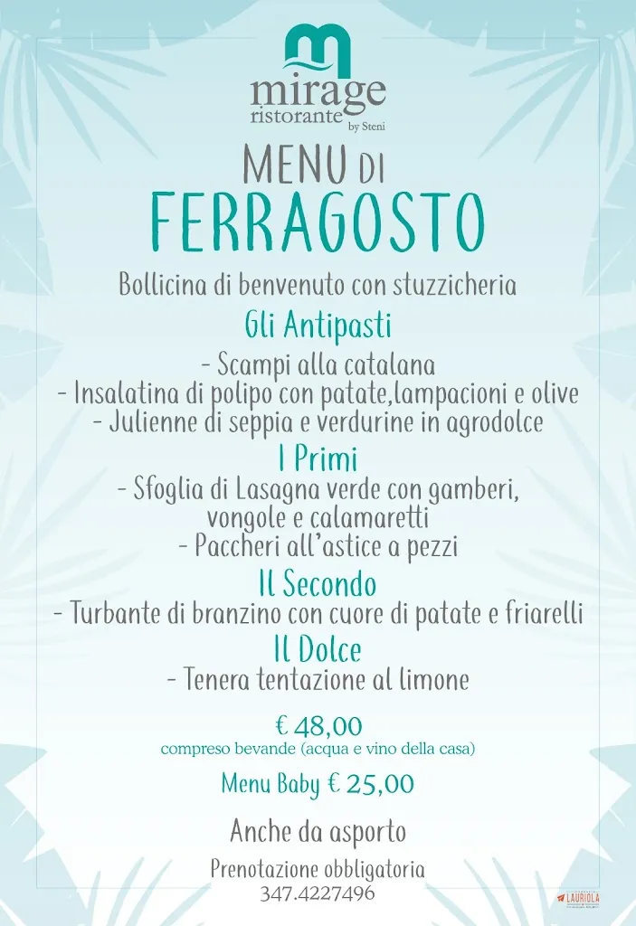 Menu_Ristorante Micheli presso Villaggio Mirage_Vieste_image_1