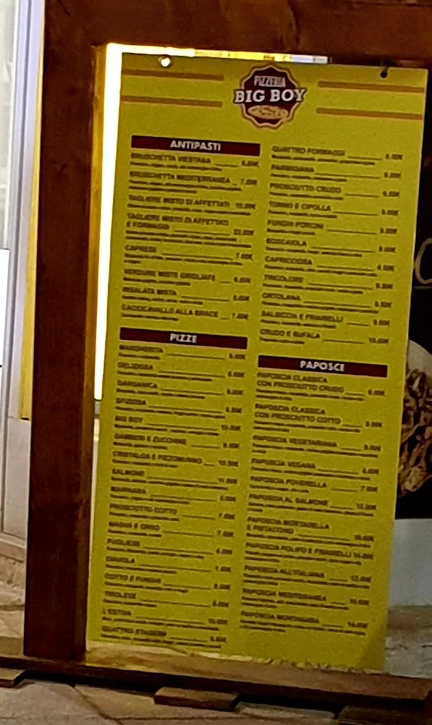 Menu_Pizzeria Big Boy Paposceria_Vieste_image_3