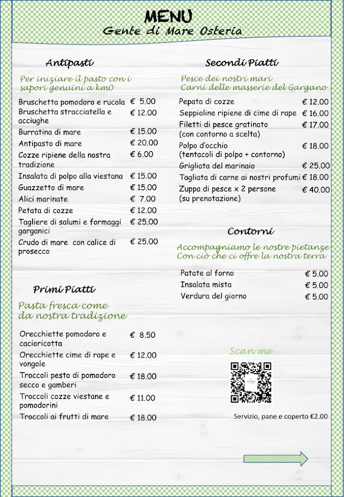 Menu_Gente di Mare Osteria_Vieste_image_1