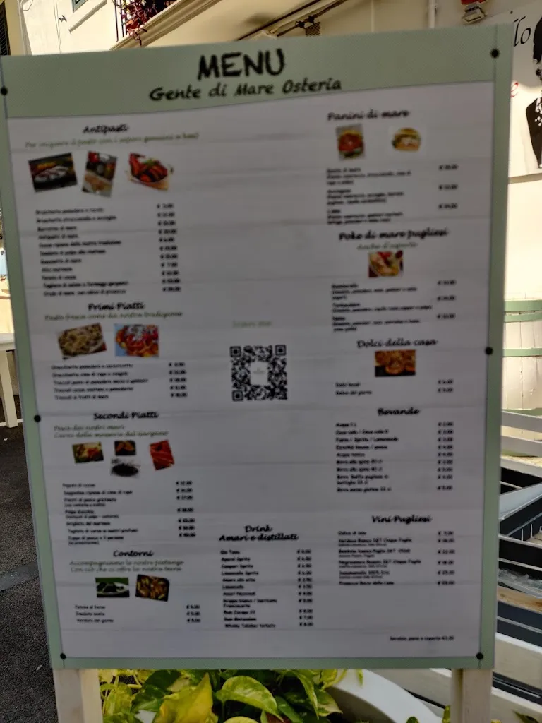 Menu_Gente di Mare Osteria_Vieste_image_2