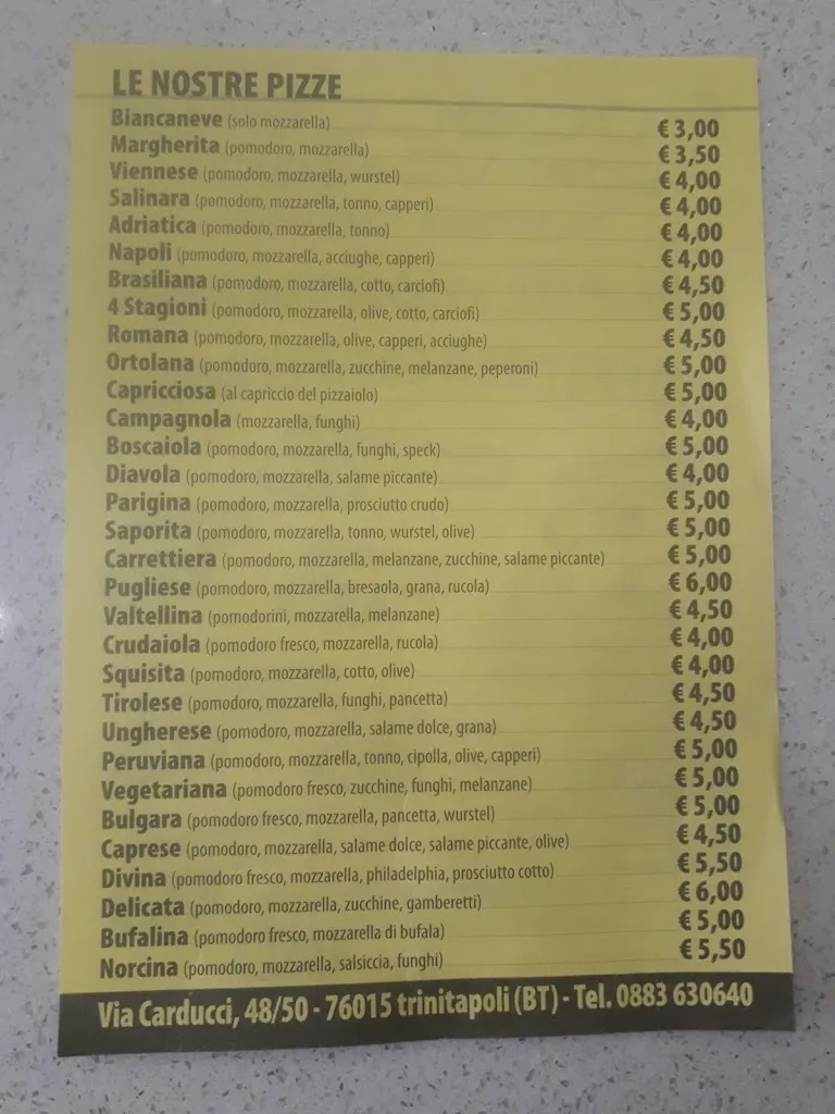 Menu_Focacceria Del Villaggio_Trinitapoli_image_1