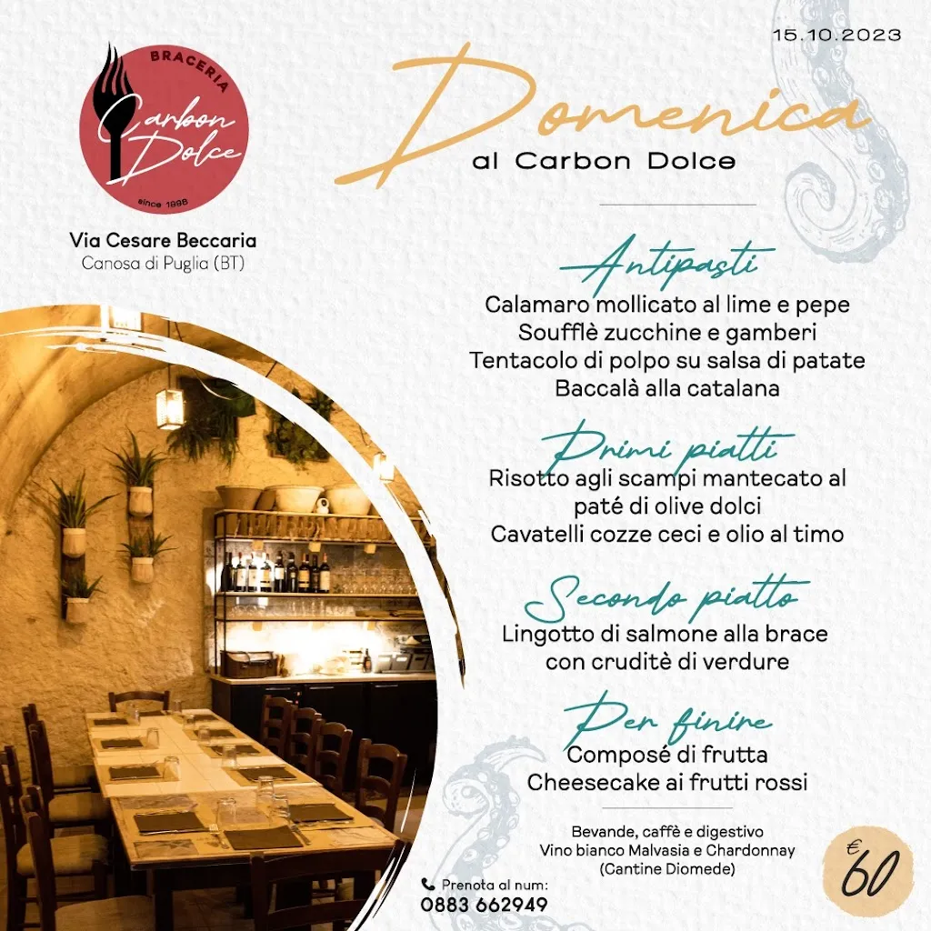 Menu_CARBONDOLCE braceria pizzeria ristorante_Canosa di Puglia_immagine_2