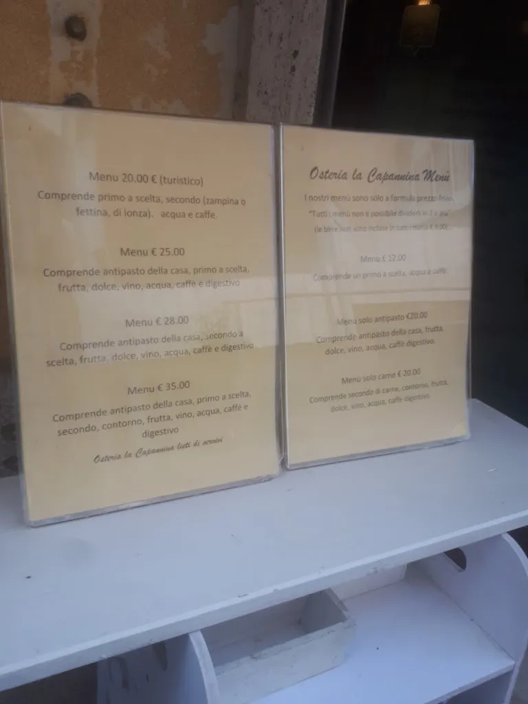 Menu_La Capannina_Canosa di Puglia_image_1