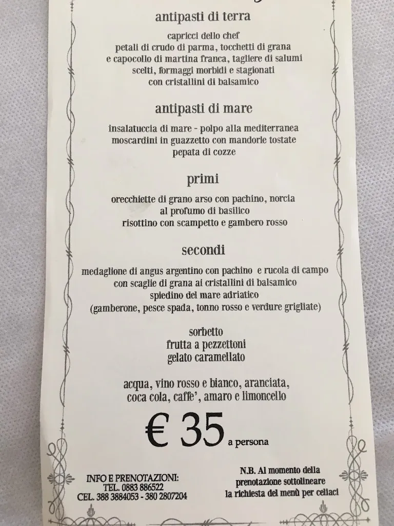 Menu_La Terrazza_Canosa di Puglia_image_2