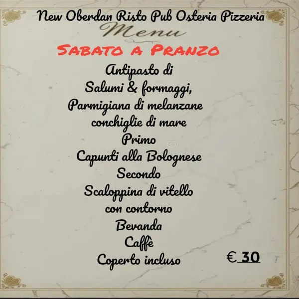 Menu_New Oberdan Risto Pub Osteria Pizzeria_Canosa di Puglia_image_2