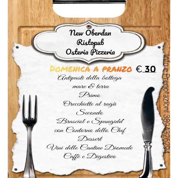 Menu_New Oberdan Risto Pub Osteria Pizzeria_Canosa di Puglia_image_4