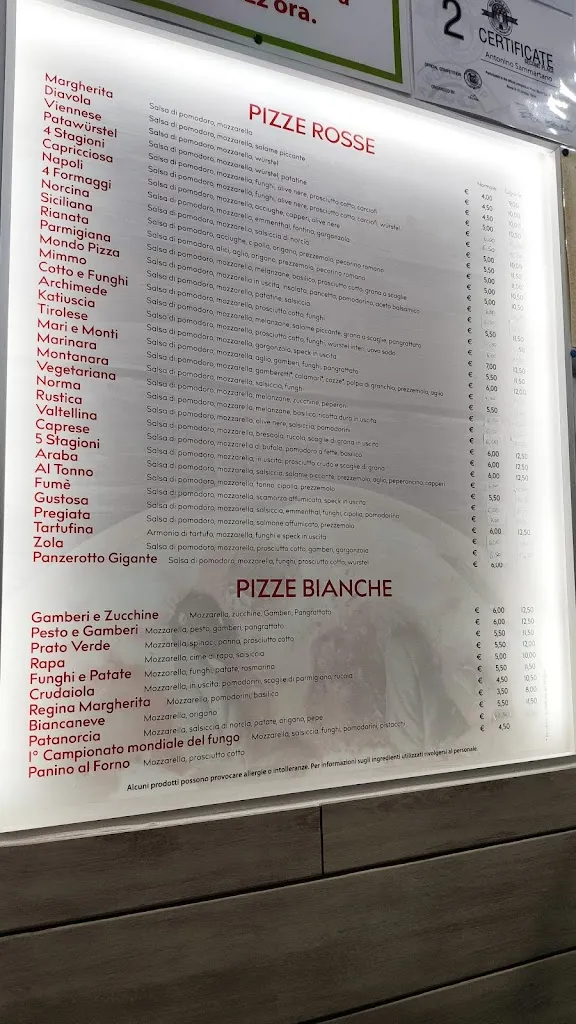 Menu_Pizzeria Mondo pizza_Canosa di Puglia_image_1