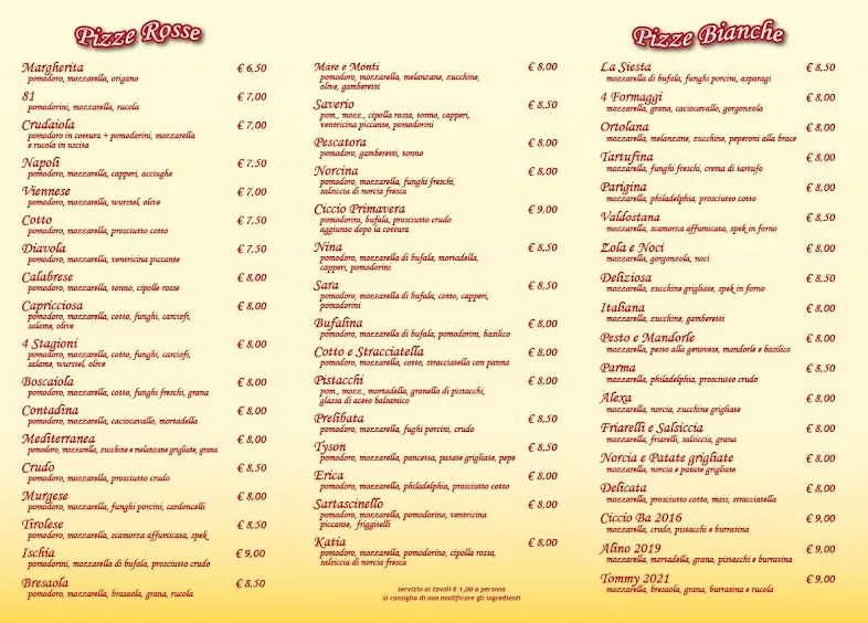 Menu_La Siesta_Canosa di Puglia_image_1