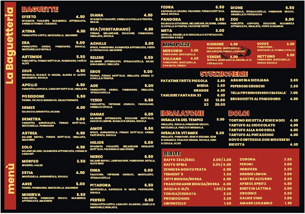 Menu_Il Tempio Del Gusto, Baguetteria_Bernalda_imagen_1