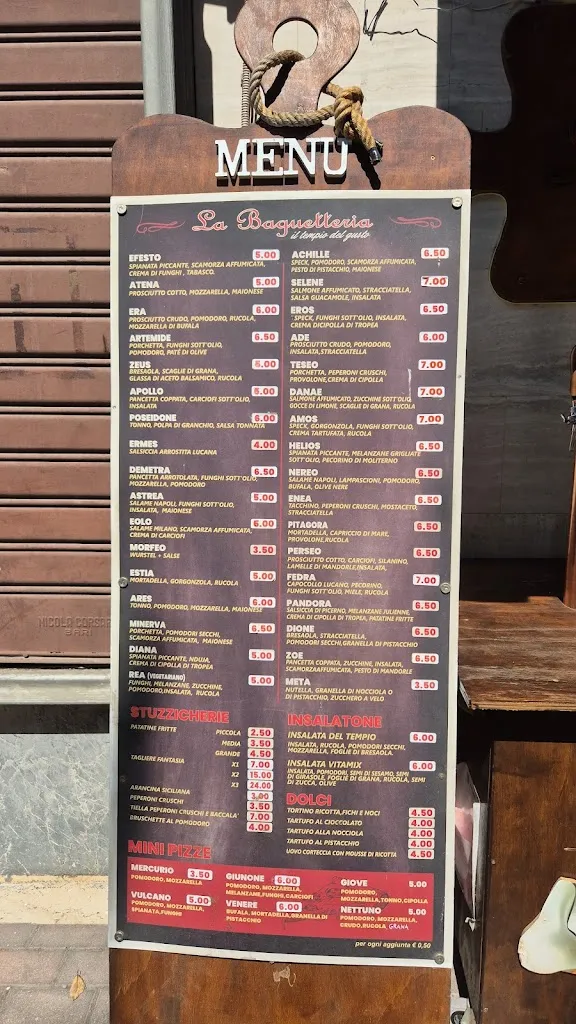 Menu_Il Tempio Del Gusto, Baguetteria_Bernalda_imagen_2