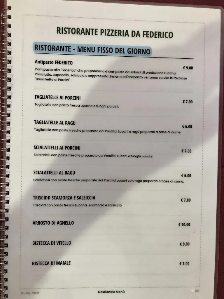 Menu_Pizzeria ristorante Da Federico_Castelsaraceno_image_3