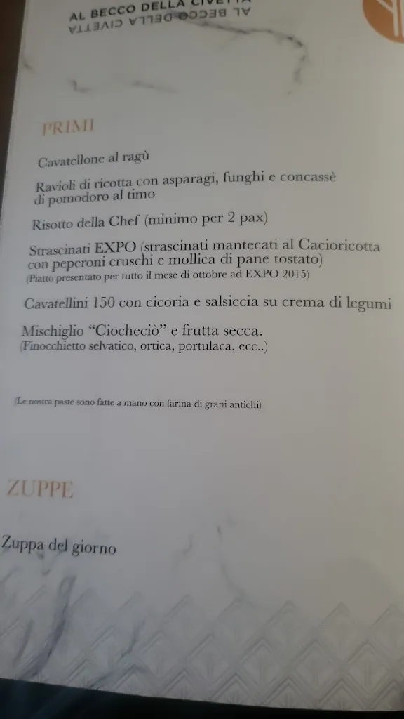 Menu_Restaurant At the Owl's Beak_Castelmezzano_image_3