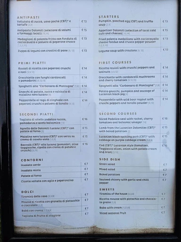 Menu_Ristorante Dolomiti Castelmezzano_Castelmezzano_immagine_1