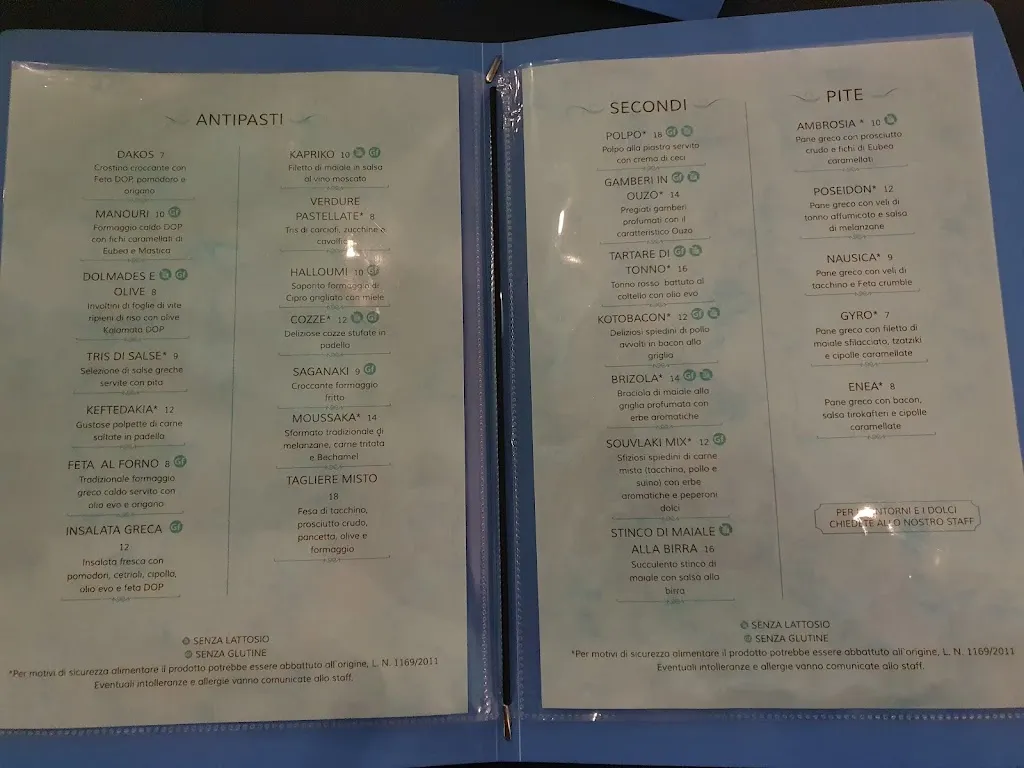 Menu_AMBROSIA RESTAURANT greek mediterranean bistrot_Ferrandina_image_1