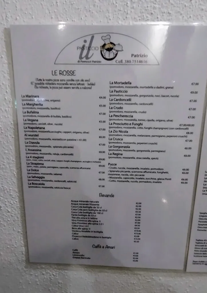 Menu_Il Pasticcio | Trattoria - Pizzeria forno a legna_La Martella_image_1