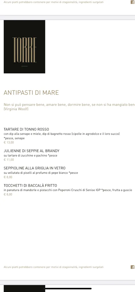 Menu_Sartoria del gusto “La TORRE “_Latronico_image_1