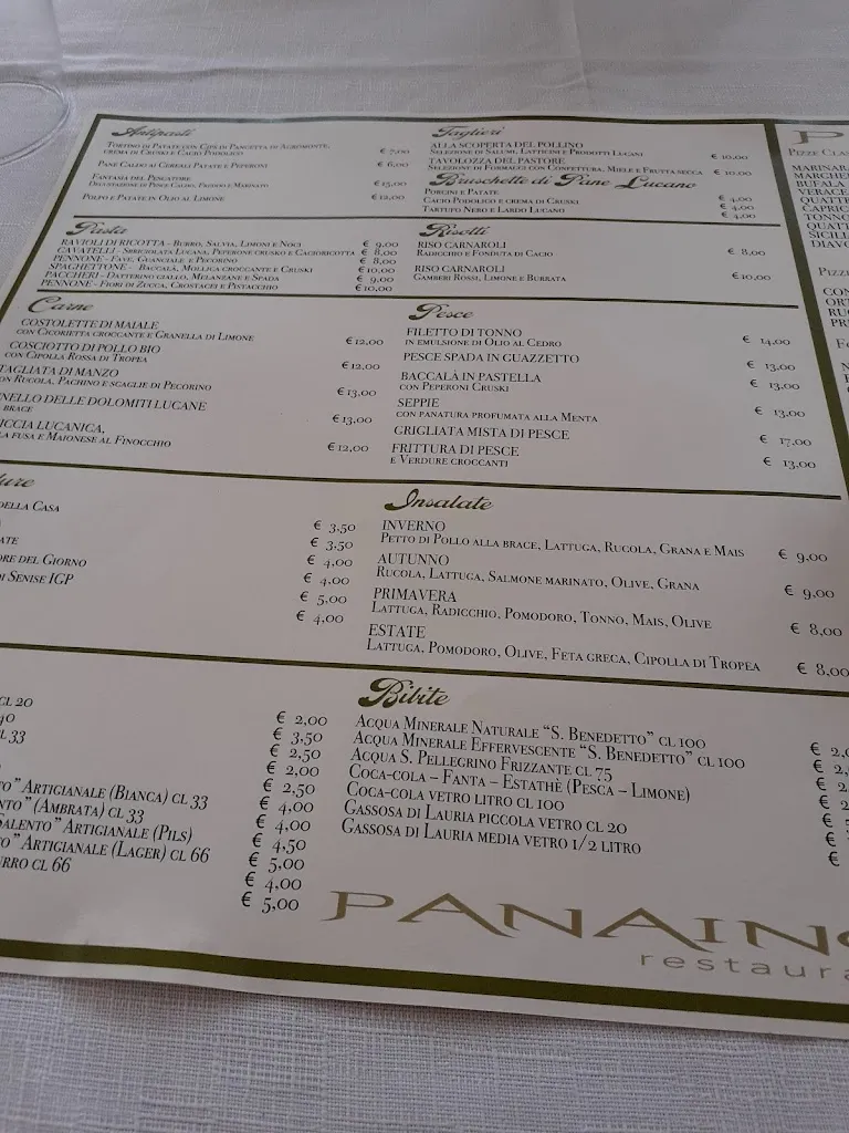 Menu_PANAINO Cucina & Pizza Contemporanea_Lauria_image_1