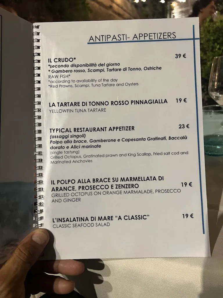 Menu_1999 il Ristorante Porto di Maratea_Maratea_immagine_3