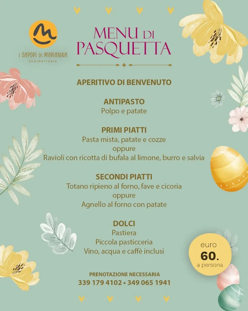 Menu_I Sapori di Marianna... Eno-Trattoria_Maratea_image_1