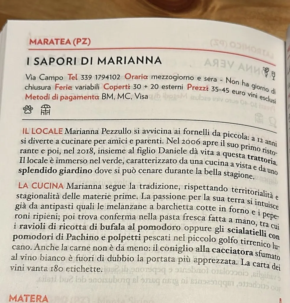 Menu_I Sapori di Marianna... Eno-Trattoria_Maratea_image_3