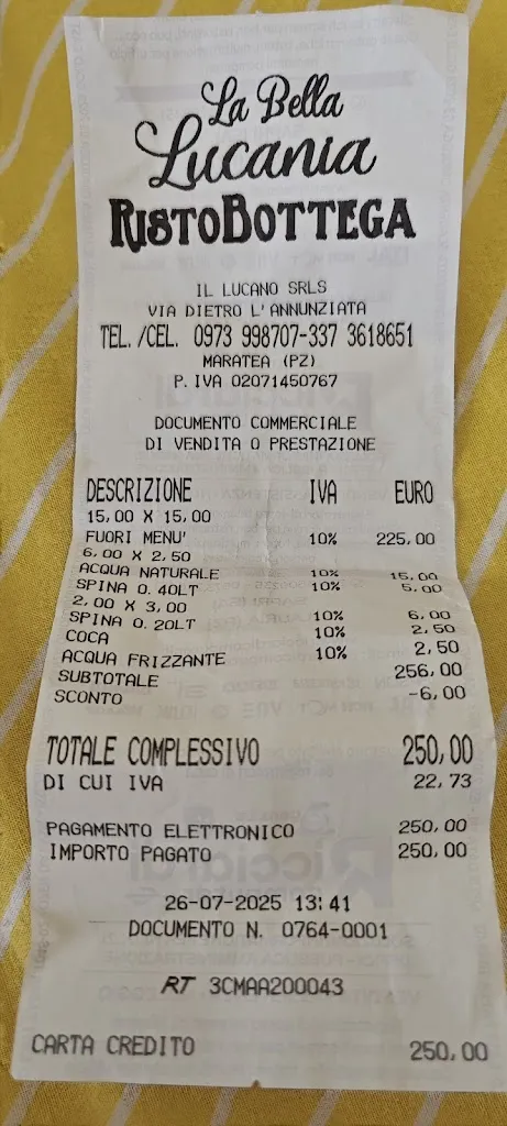 Rosa Marino _La bella Lucania RistoBottega_Maratea_review