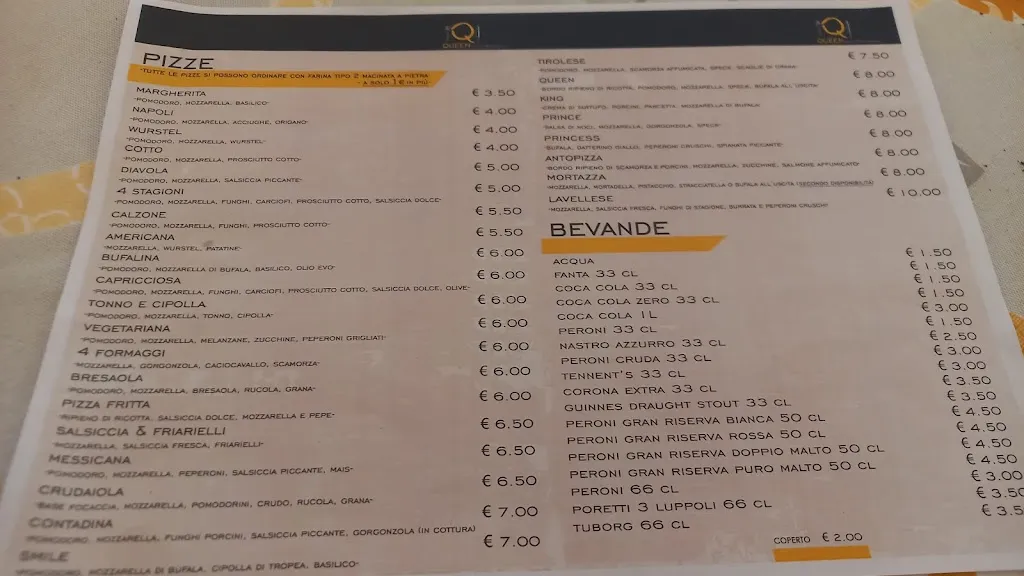 Menu_Queen Ristorante & Pizzeria_Lavello_image_4