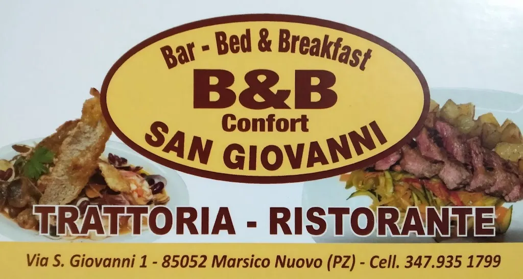 B&B CONFORT SAN GIOVANNI restaurant in Marsico Nuovo