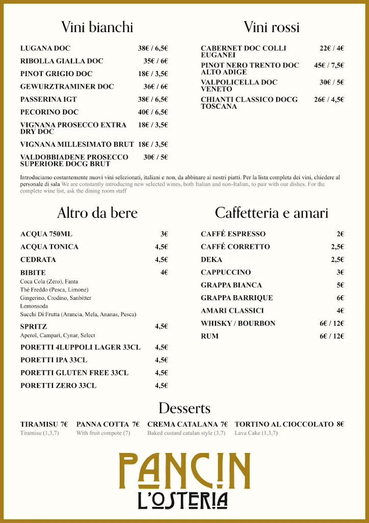 Menu_Osteria Pancin_Lido_image_1