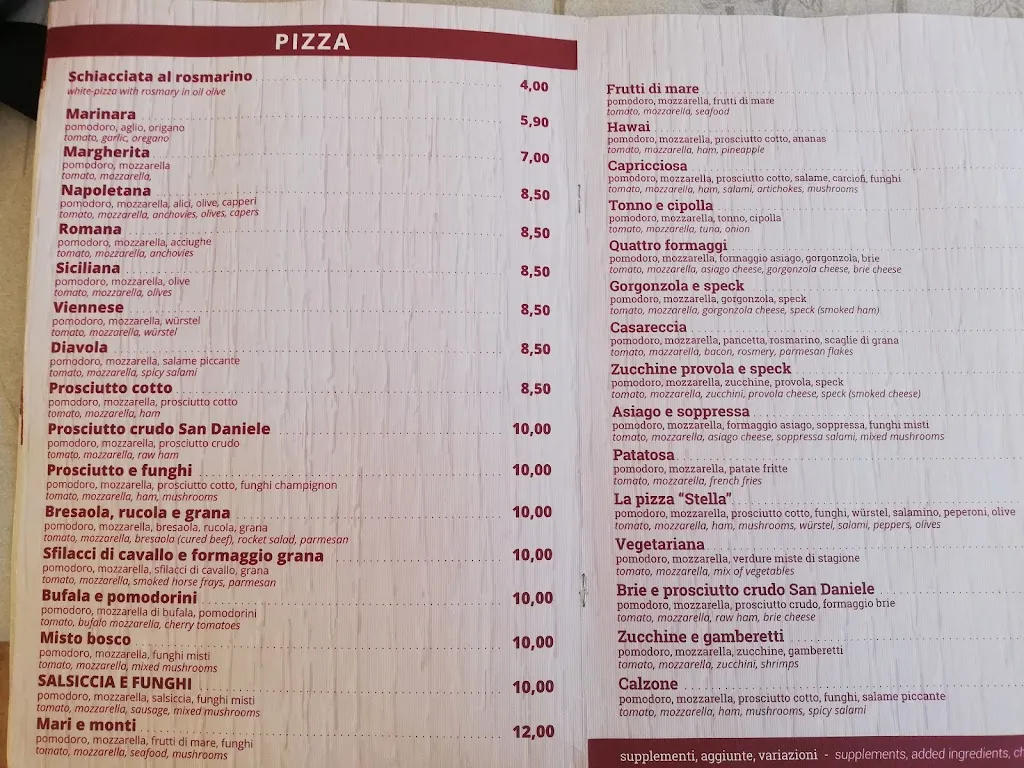 Menu_Pizzeria Ristorante Stella_Lido_image_3
