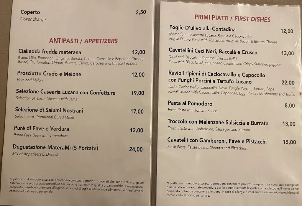 Menu_Osteria MateraMì_Matera_image_1