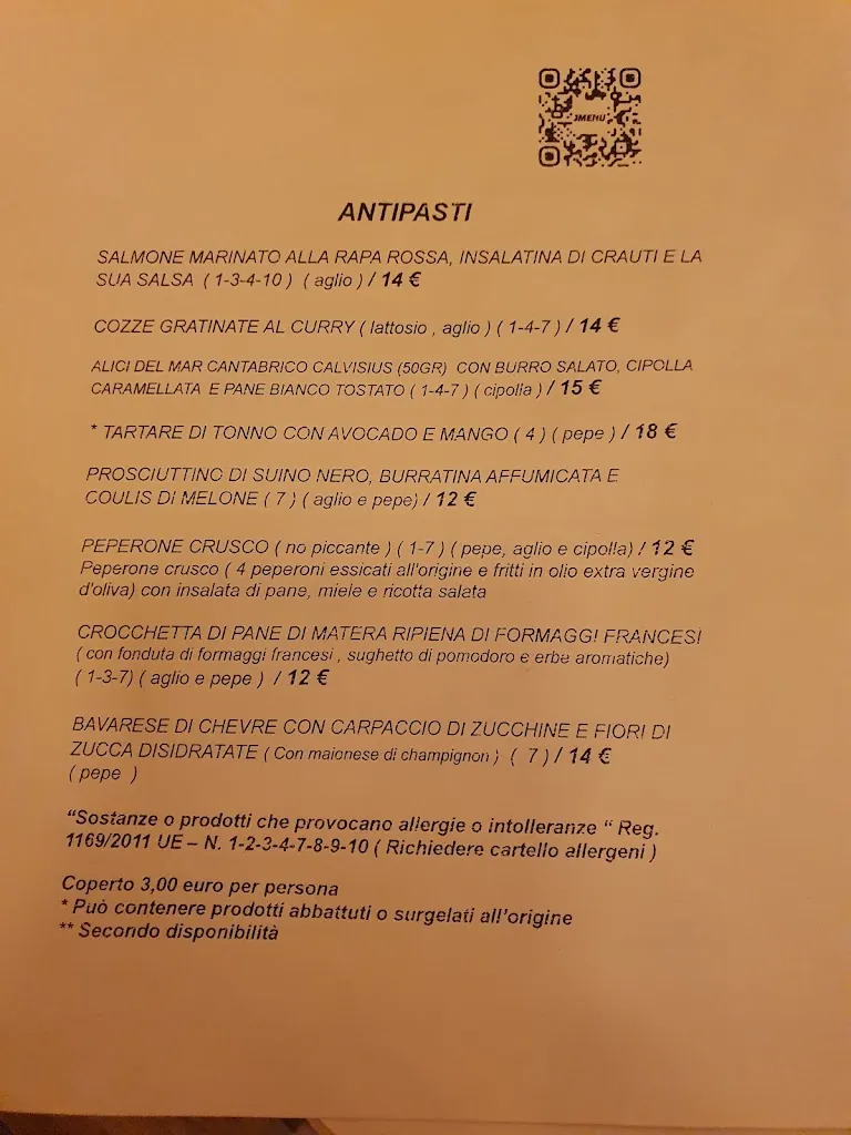 Menu_Ristorante Burro Salato - Cucina Francese e Lucana a Matera_Matera_image_2