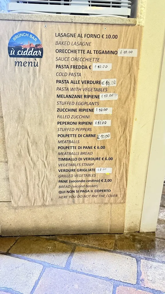 Menu_Brunch Bar U' Ciddar_Matera_image_1