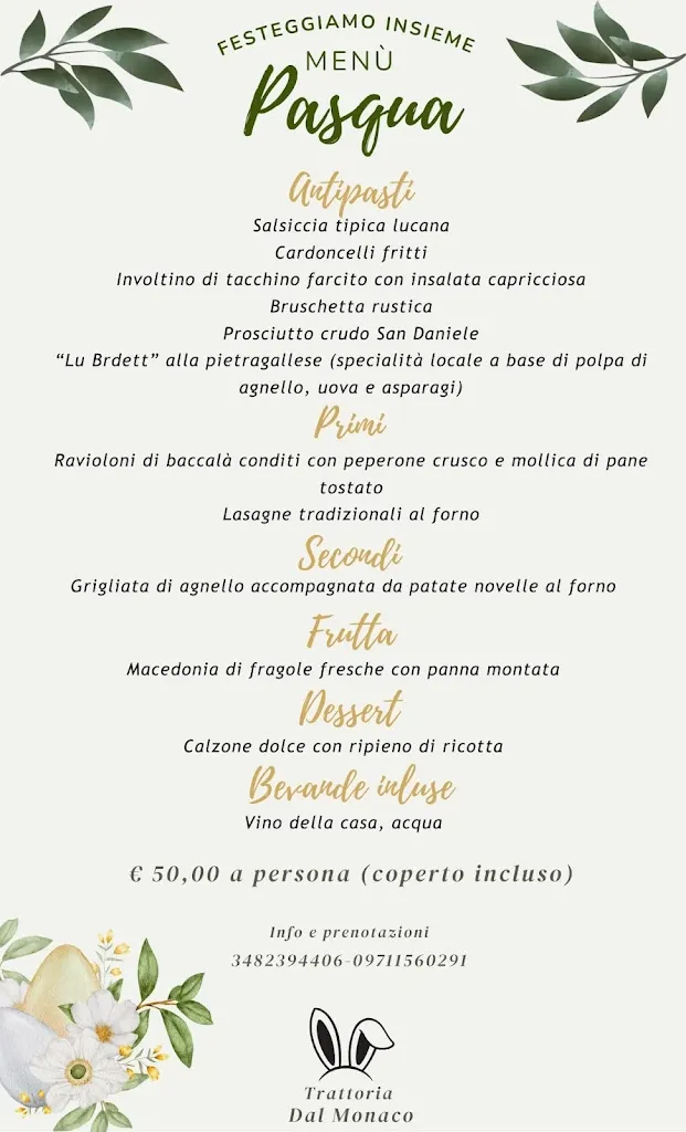 Menu_Trattoria Dal Monaco_Pietragalla_immagine_1